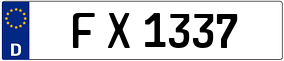 Truck License Plate